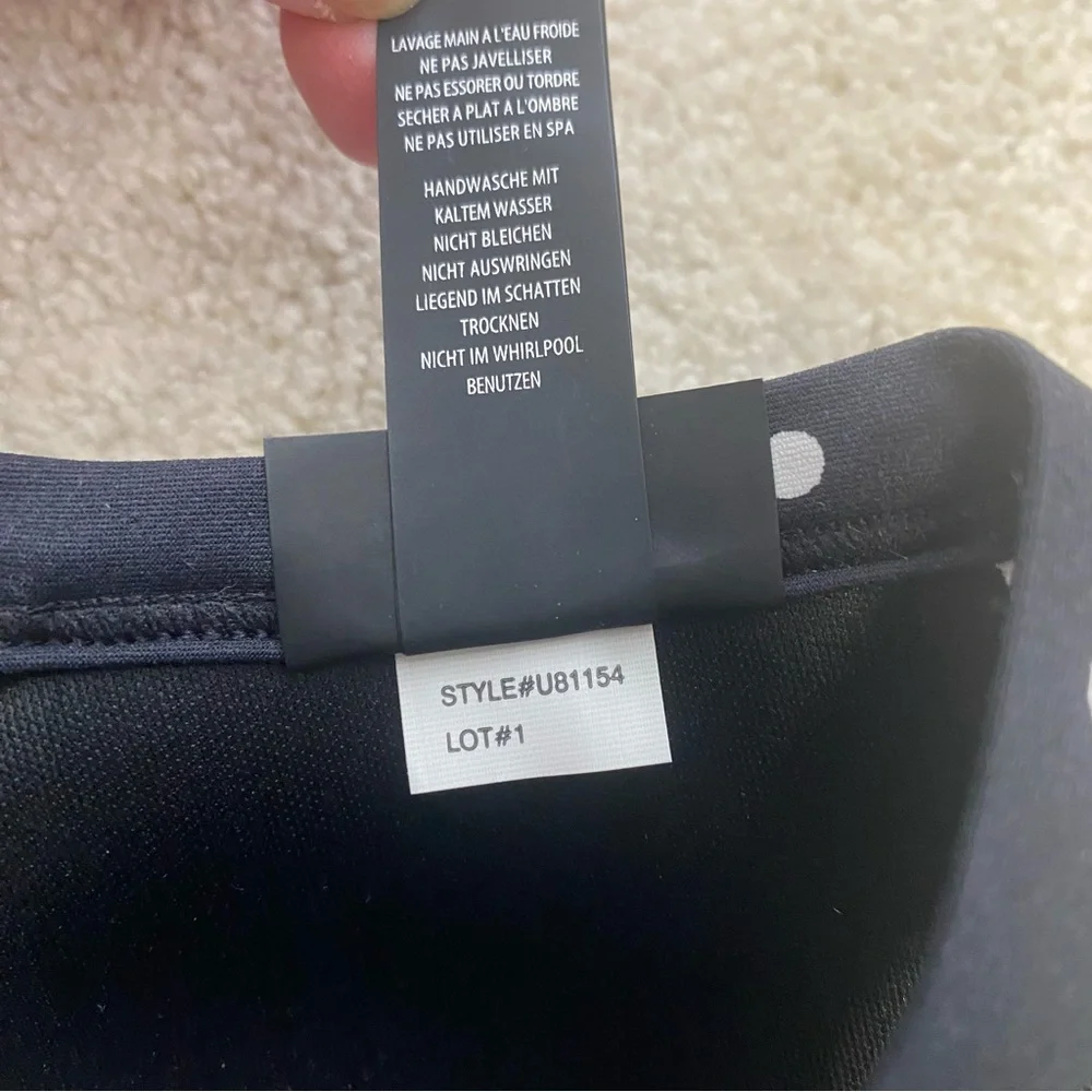 NWT Coco Reef Black and White One Piece Top Swimwear - Picture 10 of 11